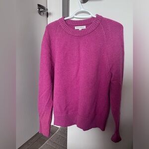 Banana Republic Vibrant Pink Crew Neck Sweater